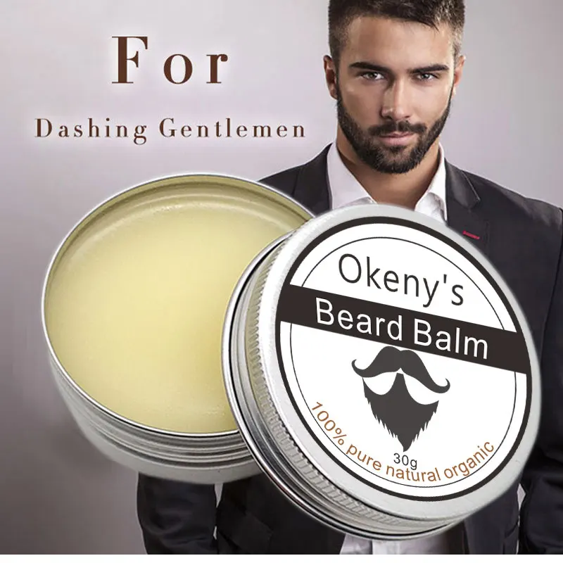 3pcs Dexe Natural Beard Wax Balm Moustache Beard Oil for Styling, Beeswax Moisturizing Smoothing Gentlemen Beard Care