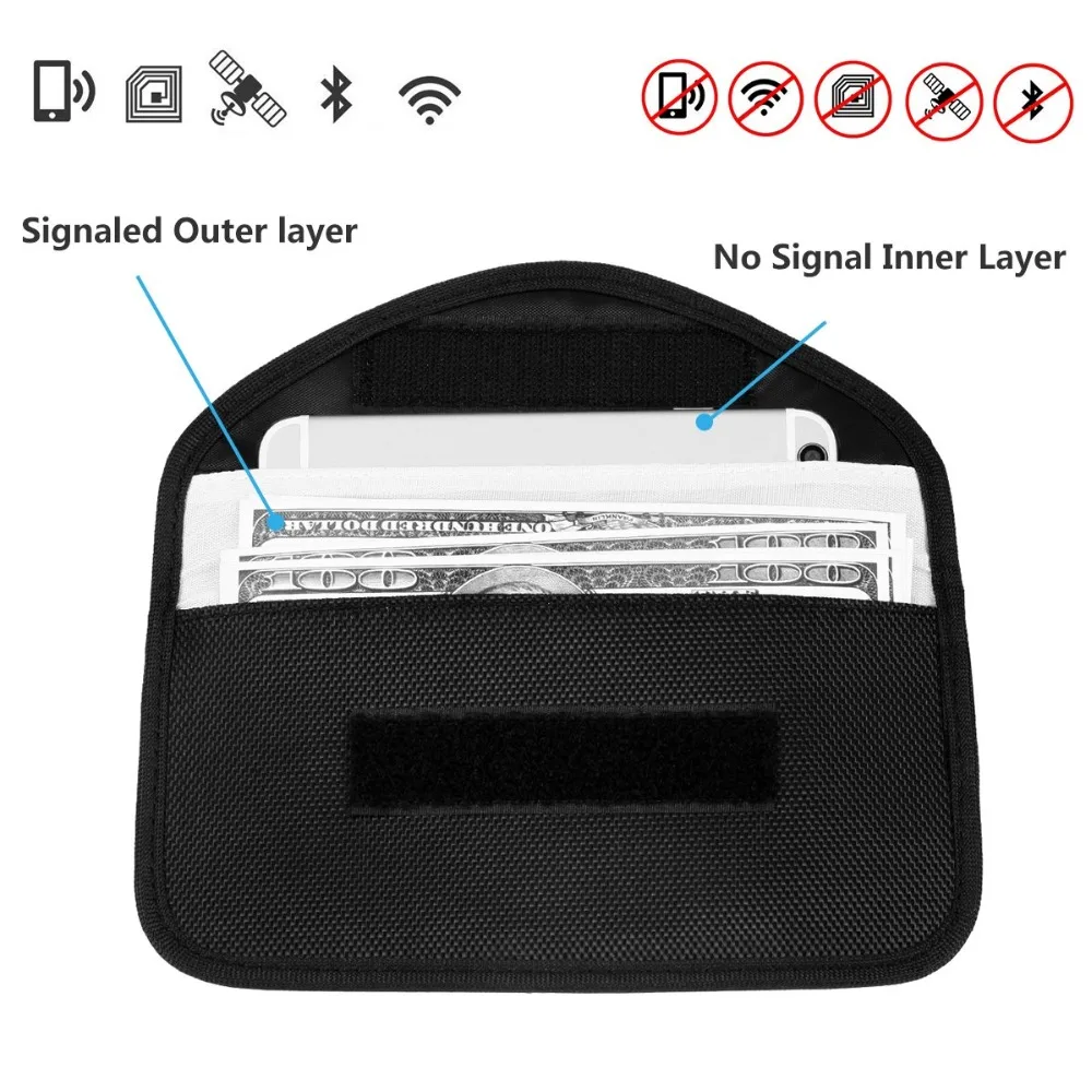 3 Size Signal Blocking Faraday Bag,Anti-Radiation,Anti-Hacking,Tracking, Spying for Cell Phones,GPS, RFID,Car Key FOB,EMF case 3 Size Signal Blocking Faraday Bag,Anti-Radiation,Anti-Hacking,Tracking, Spying for Cell Phones,GPS, RFID,Car Key FOB,EMF case