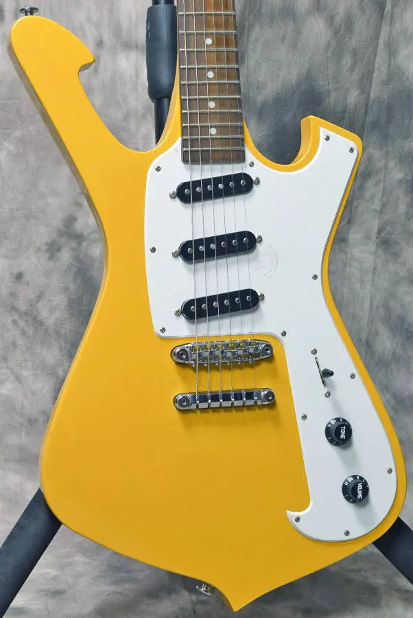 FRM100GB MST Paul Gilbert Signature Model Mustard Yellow electric