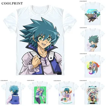 

Johan Andersen Jesse Anderson T Shirt Yu-Gi-Oh GX Duel Monsters Generation Next Men TShirt Premium T-Shirt Short Sleeve Shirts