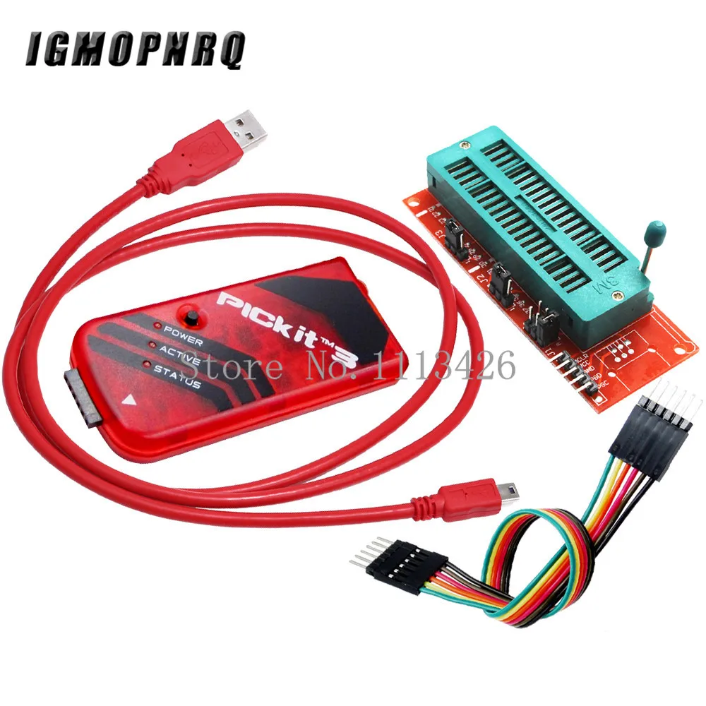 

1set PICKIT3 Programmer + PIC ICD2 PICKit 2 PICKIT 3 PICKIT 3.5 Programming Adapter Universal Programmer Seat