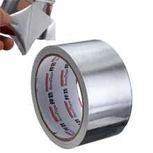 5cm*17m Thermal Resist Duct Repairs High Temperature Resistant Foil Adhesive Tape Useful Aluminium Foil Adhesive Sealing Tape