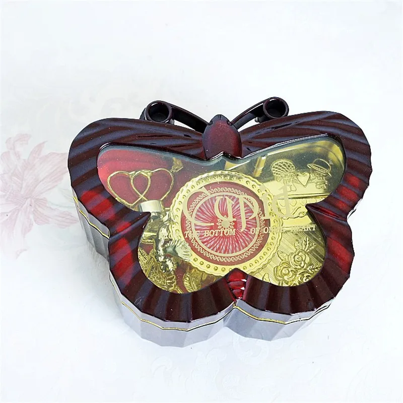 

2017 Vintage Butterfly ClockWork Music Box Retro Ballerina Girl Hand Cranked Rotary Music boxes for Kid Music boxes Gift