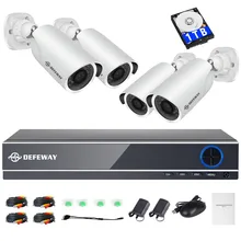 DEFEWAY 1080P HD 2000TVL font b Outdoor b font Security Camera System HDMI CCTV Video Surveillance