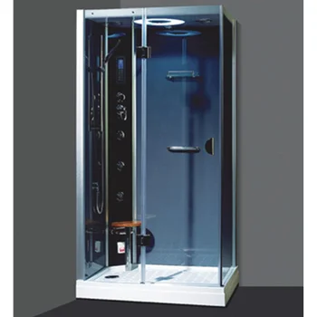 

Multi-functional steam shower room with whirlpool bathtub
