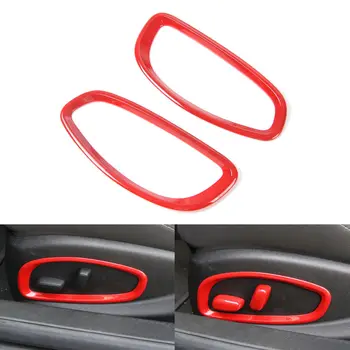 

Auto Car Inner Seat Adjust Button Circle Frame Trim Sticker Decorative ABS Fit For Chevrolet Camaro 2017 Car Styling Accessories