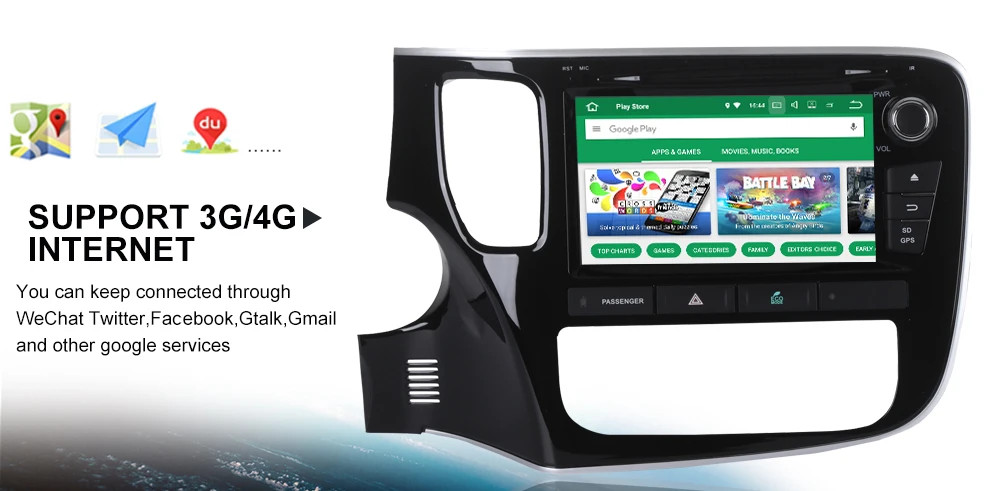 Discount 8" Android 8.1 Car DVD Player GPS Navi for Mitsubishi Outlander 2014-2016 Car 2 din radio multimedia 2Gb+32Gb quad core 64bit 25