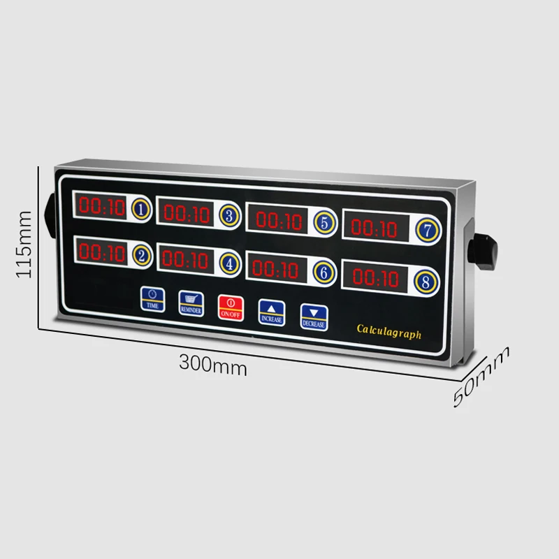 Гамбургер кухня восемь calculagraph 8 каналов таймер напоминание секундомер коммерческий громкий звук Кухня Мульти каналы таймер