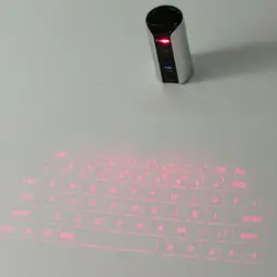 Мини-виртуальная портативная клавиатура для проектора Беспроводная клавиатура мышь с ключом стереомикрофоны Громкая связь