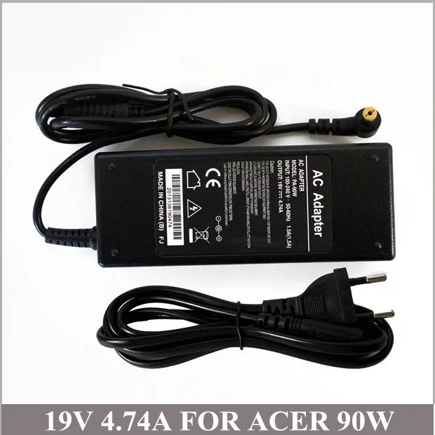19V 4.74A 90W портативное зарядное устройство Carregador для ноутбука Acer TravelMate 4200 4520 5520 6592G
