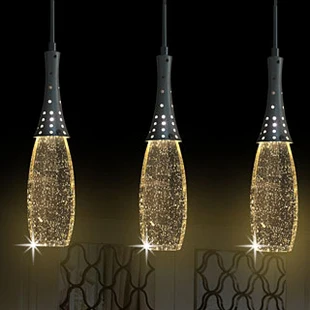 modern brief restaurant led lights bubble crystal pendant light bar