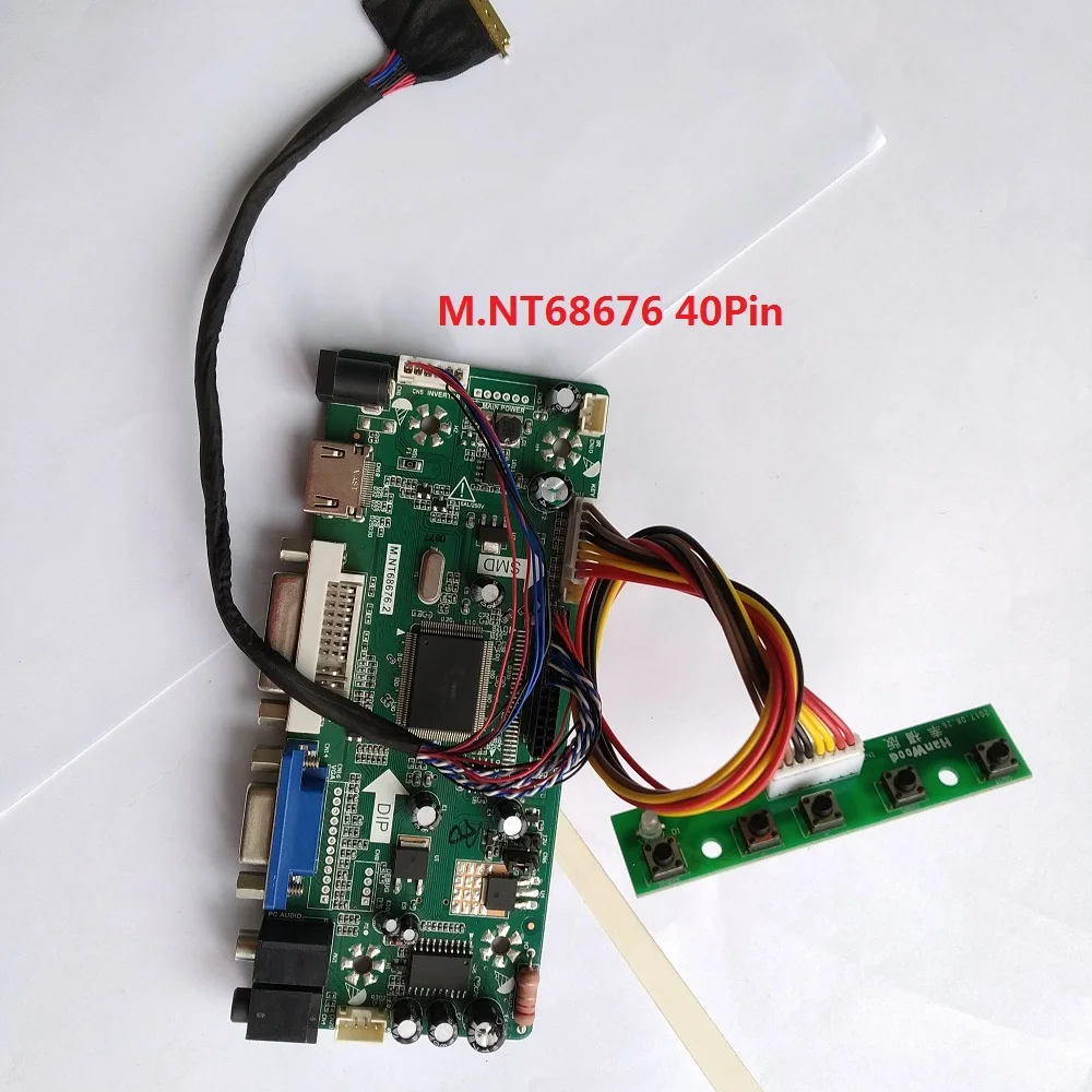 Набор для LP156WD1(TL)(B2) панель экрана светодиодный DIY плата контроллера VGA DVI LVDS 40pin 15 6
