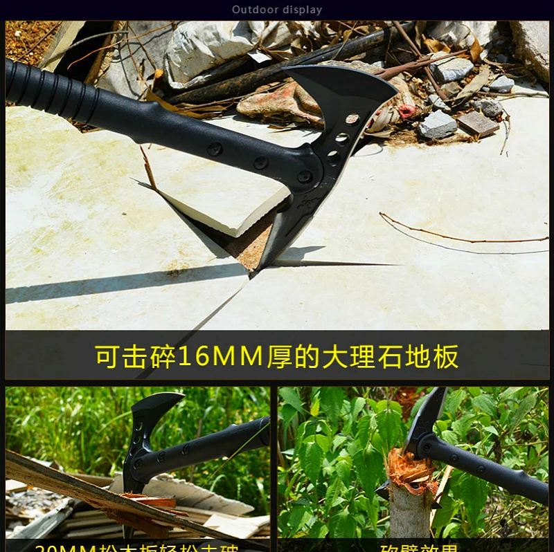 CS Tactical Axe Tomahawk Army Outdoor Hunting Camping Survival Machete Axes Hand Tool Fire Axe Hatchet Axe Ice AxE 4
