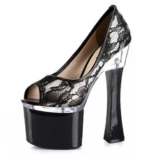 Special offer 18 cm high heels Fish mouth cup documentary shoes joker, net cloth shoes