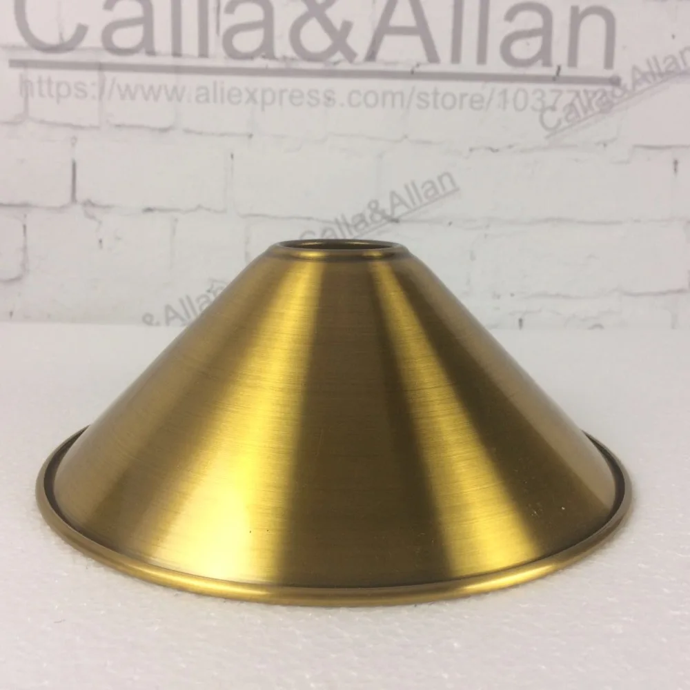 Antique brass finish iron lamp shade D220mmX80mm edison pendant lamp