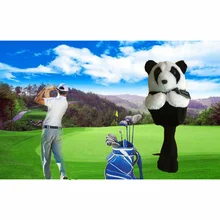 Golf Iron Putter Protective Head Cover Cute Spotted Panda Golf Club Headcover Set Golf Iron Putter Protective Head Cover Cute Spotted Panda Golf Club Headcover Set