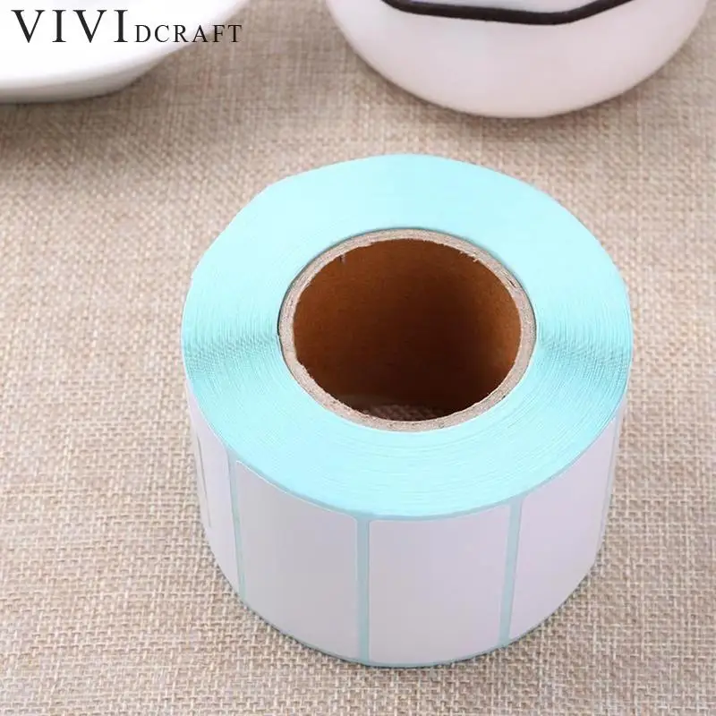 

Vividcraft 2000Pcs/Roll Adhesive Thermal Label Sticker Paper Supermarket Price Blank Label Direct Print Stickers 30mm x 10mm