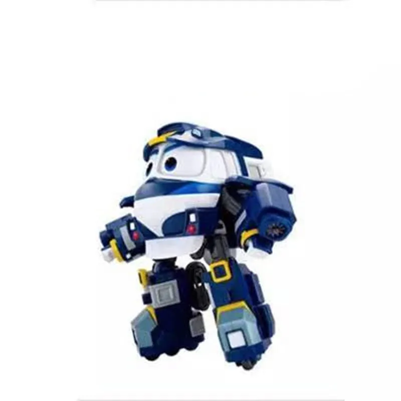 NEW 6pcs/set Robot Trains Transformation Kay Alf Dynamic Train Family Deformation Train Figures