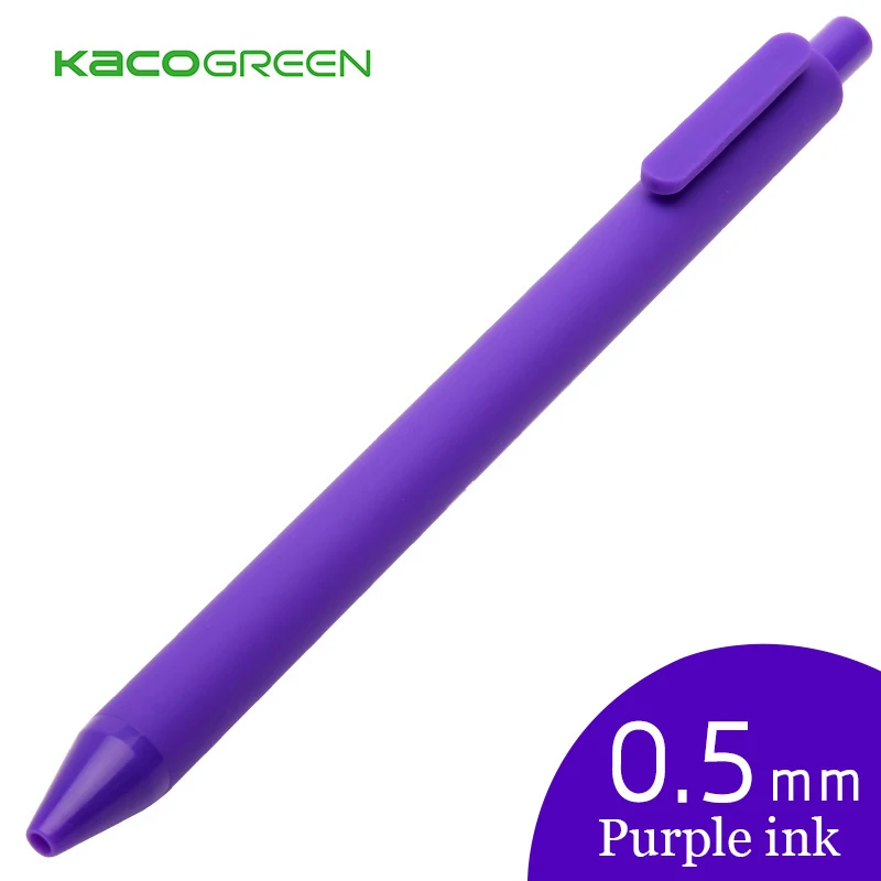 Новое поступление года. Цветная гелевая ручка KACO PURE Series. Гелевые ручки высокого качества для студентов. Канцелярские принадлежности - Цвет: Purple refill