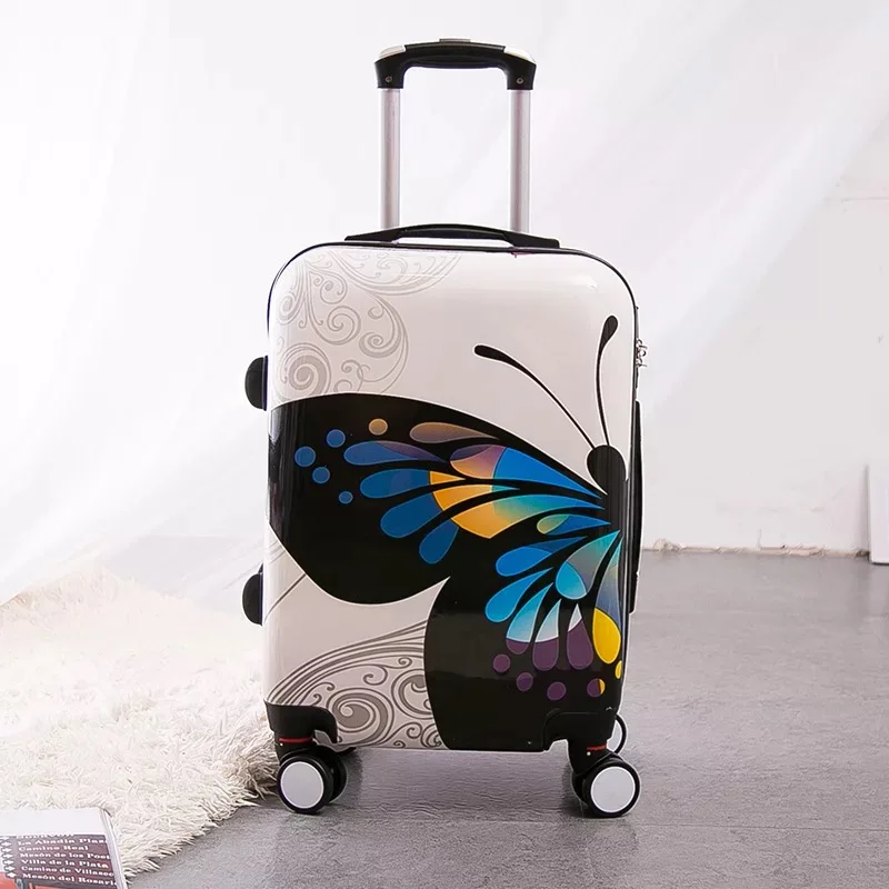 ABS+ PC багажный комплект, Женский Дорожный чемодан на колесиках, каюта, багаж на колесиках, набор чемоданов на колесиках для девочек, багажная сумка на колесиках - Цвет: 1PCS