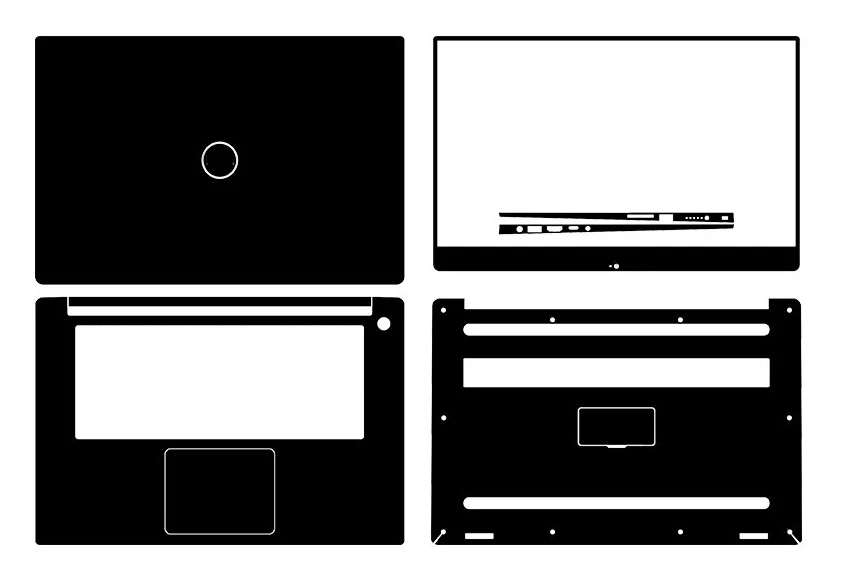Углеродное волокно, кожа, наклейка для ноутбука, кожный чехол, протектор для нового Dell XPS 15 9570 XPS9570 15," выпуска