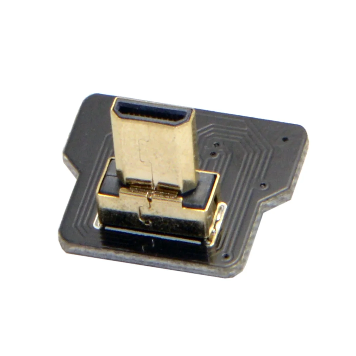 CYFPV 90 Degree Up Angled Micro HDMI Type D Male Connector for FPV HDTV