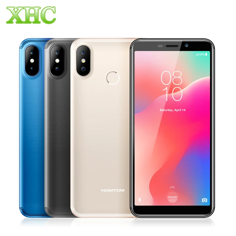 

HOMTOM C1 5.5inch Android GO Mobile Phone RAM 1GB ROM 16GB MT6580A Quad Core 13MP 8MP Cameras Dual SIM Fingerprint Smartphone