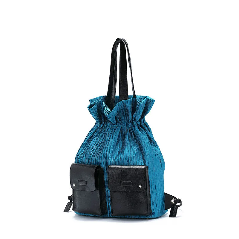 

Women Simple Canvas Large Handbag Tote Shoulder Crossbody Drawing String Bag