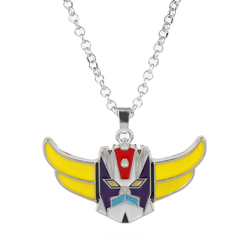 

2019 New Anime UFO Robot Grendizer Logo Figure Necklace Fashion Pendant Necklace Cosplay Jewelry Gift for Women Men Kids