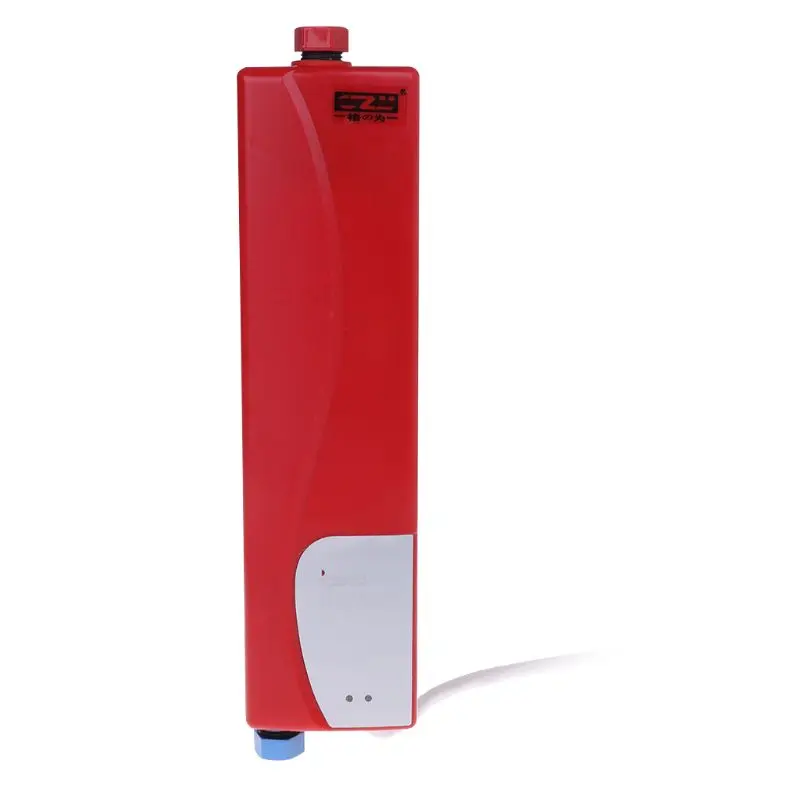 1 шт. мини Tankless мгновенный Электрический водонагреватель 220 В 3000 Вт для внутреннего душ Ванная комната Кухня ЕС Plug 2 цвета
