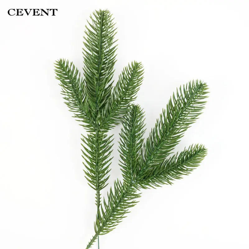 Civent 10 шт. искусственные ветви деревьев искусственная Цветочная подделка растения сосновые ветки Рождественская елка украшения для рождественской вечеринки