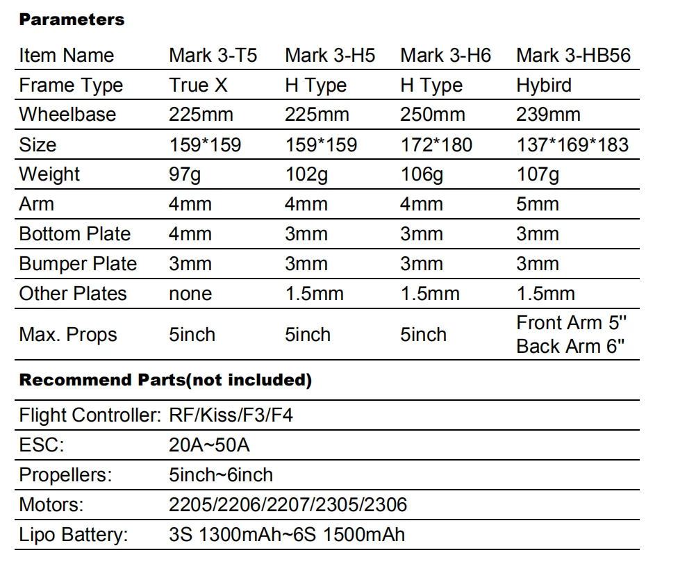 GEPRC GEP Mark3 QAV225mm 250 мм 239 мм X Quacopter Drone Frame Kit 4 мм Arm Board 3K Full Carbon Fiber для FPV Racing frestyle