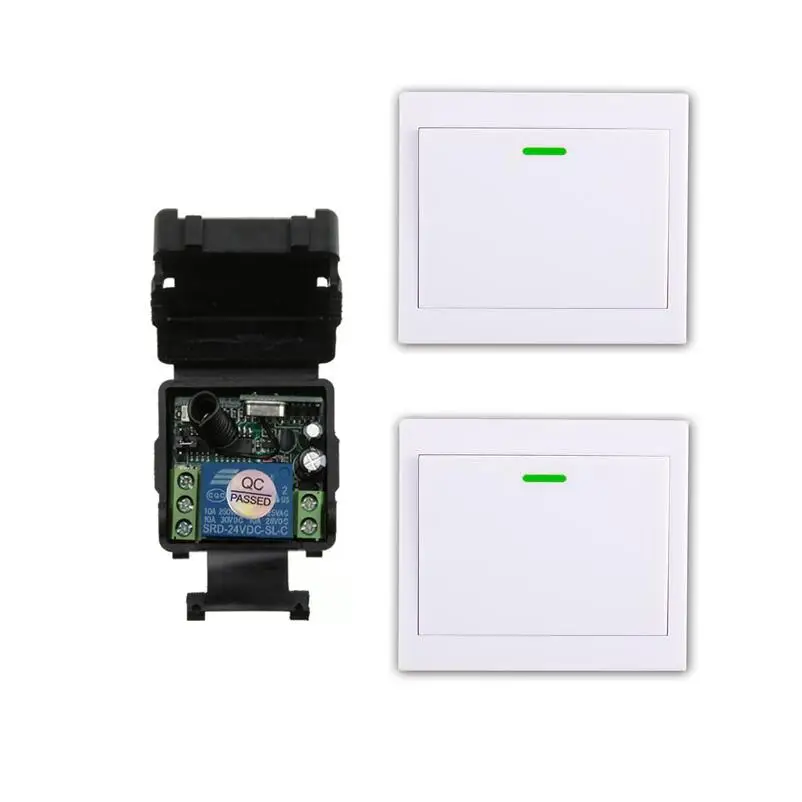 

Universal DC 24 v 1CH mini RF wireless remote control radio switch Learning code receiver+ transmitter 433MHZ