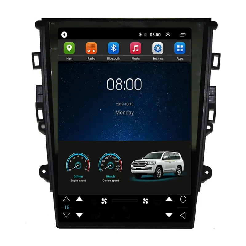 12 1 &quotТесла вертикальный экран Android автомобильный радиоприемник аудио Sat Nav