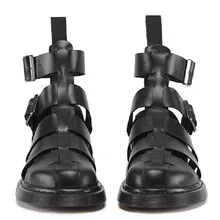 Летняя обувь; мужские сандалии с вырезами; повседневные сандалии-гладиаторы на толстом каблуке с пряжкой; Коллекция года; вечерние мужские туфли из натуральной кожи; сандалии в стиле панк