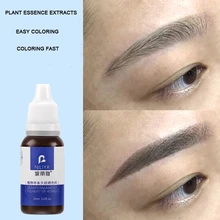 1 шт./лот 15 мл новые продукты пигмент для микроблейдинга экстракты растений окраска быстрая Татуировка чернила для красоты постоянный макияж бровей/губ