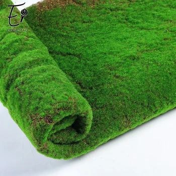

Erxiaobao 100*100 CM High Quality Polyester Artificial Moss Wall Simulation Fake Grass Lawn for Indoor Home Decoration