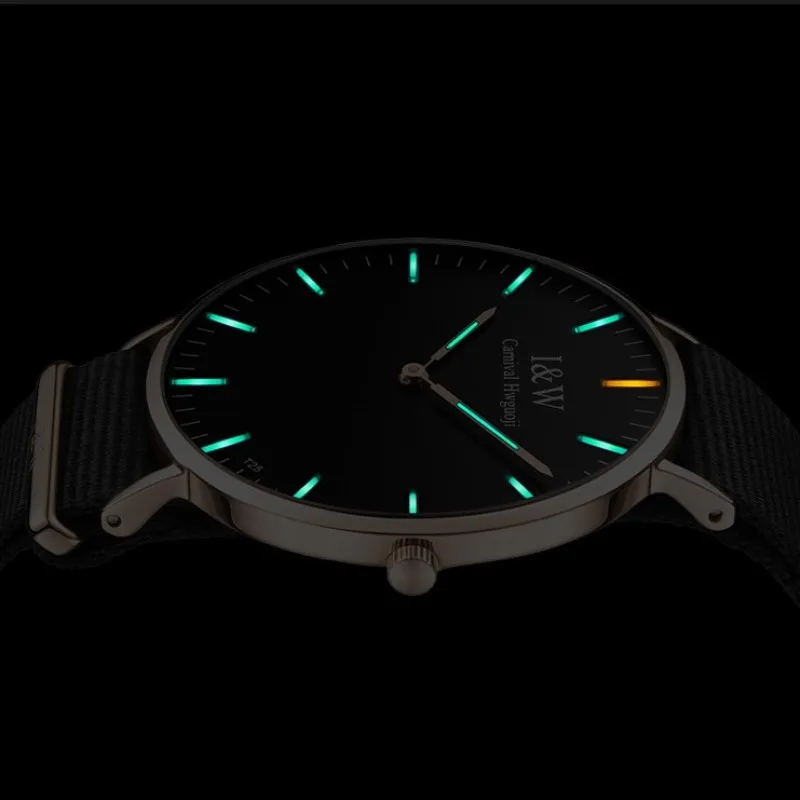 

Fashion Men Ultra Thin Quartz Watch CARNIVAL T25 Tritium Watches Men Sapphire Nylon Band Waterproof Luminous Relogio masculino