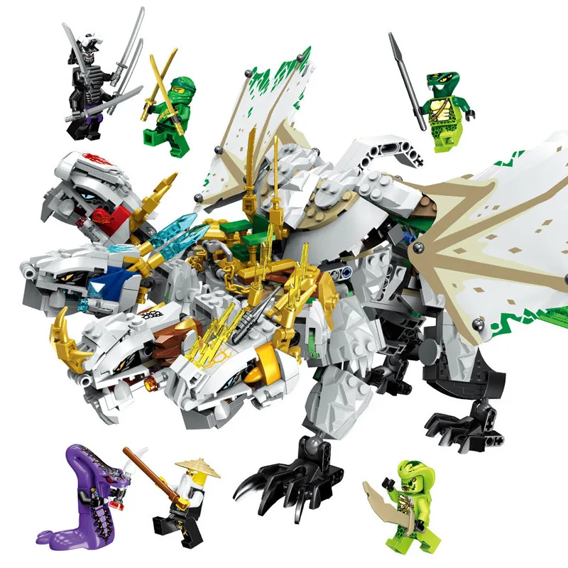 

1100pcs Ninja Mirage Ultimate Dragon Compatible LegoING Ninjago Building Blocks Dragon Bricks Toys Action Figures Toys Kids Gift
