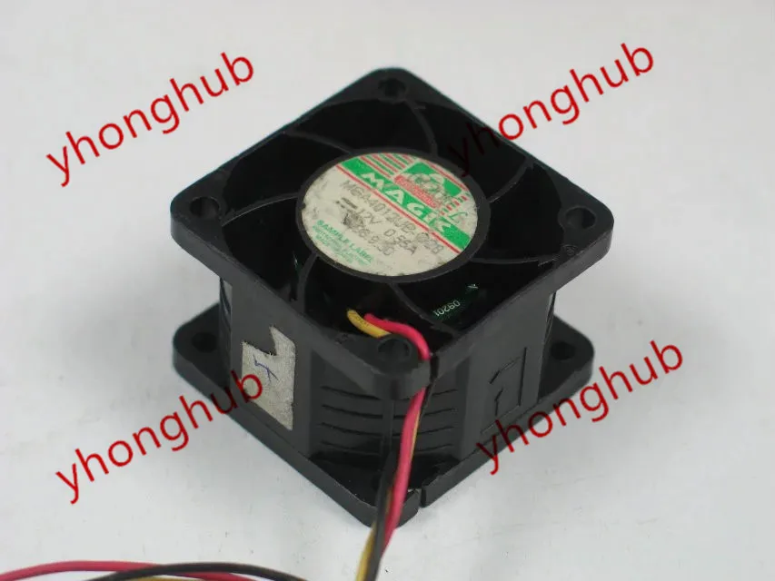 Волшебная MGA4012UB-O28 DC 12V 0.55A 3-жильный 40x40x28 мм Сервер вентилятор охлаждения |