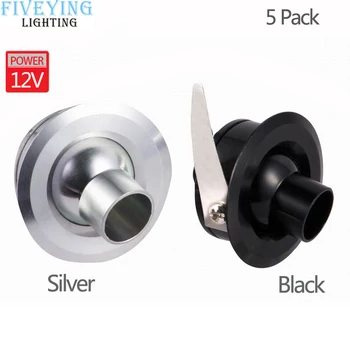 

5pcs/lot 1W 3W 12V Mini Led decoration Ceiling Lamp led cabinet spot light Warm Cool White led closet light