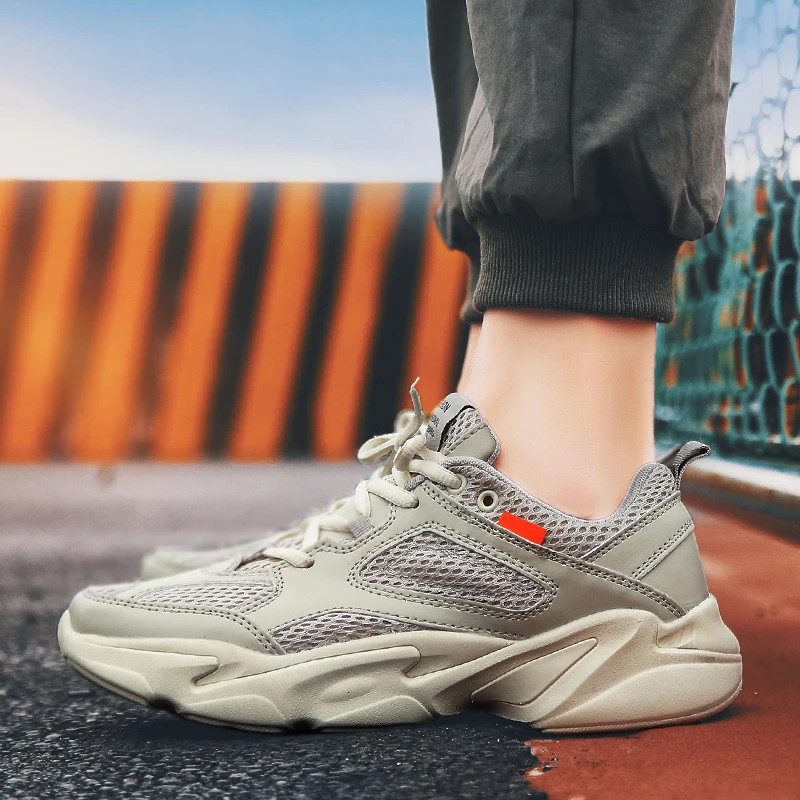 

Big Size 47 Platform Sneakers for Men 2019 New Summer Breathable Running Shoes Male Sport Shoes Outdoor Light Athletic Shoes
