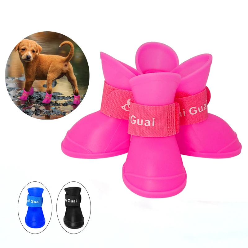 Buy Waterproof Anti slip Pet Dog Shoes Summer Rubber