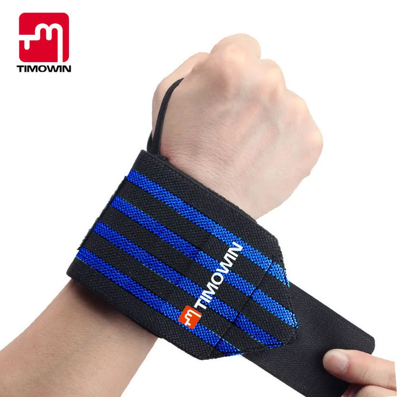 

Timowin 1 Piece Wrist Support Gym Weightlifting Training Weight Lifting Gloves Bar Grip Barbell Straps Wraps Hand Protection