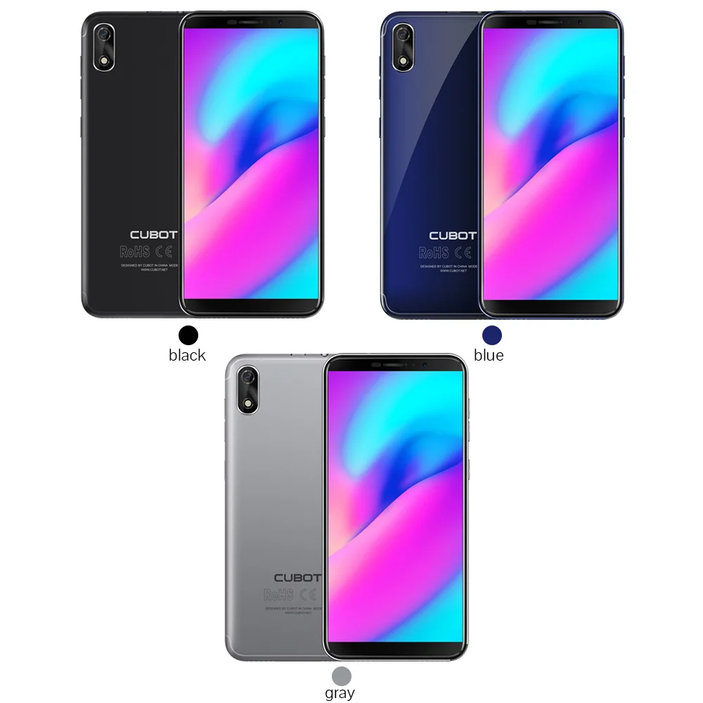 Cubot J3 Face ID телефон Android Go 1 ГБ Оперативная память 16 Гб Встроенная 5 0 &quot18:9 полный