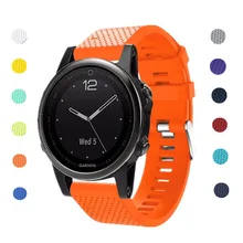 

Soft Silicone Band 20mm Width Quick Release Replacement Smart WatchBand Strap For Garmin Fenix 5S GPS Sport Watch Band