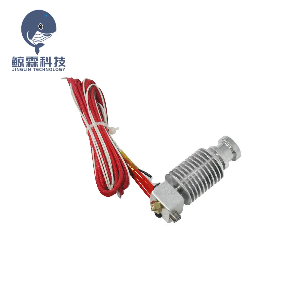 

3D Printer V6 Wade Short-distance J-head Hotend 12V for 1.75mm/3.0mm Extruder with 0.2/0.3/0.4/05mm Nozzle for RepRap 3D Printer