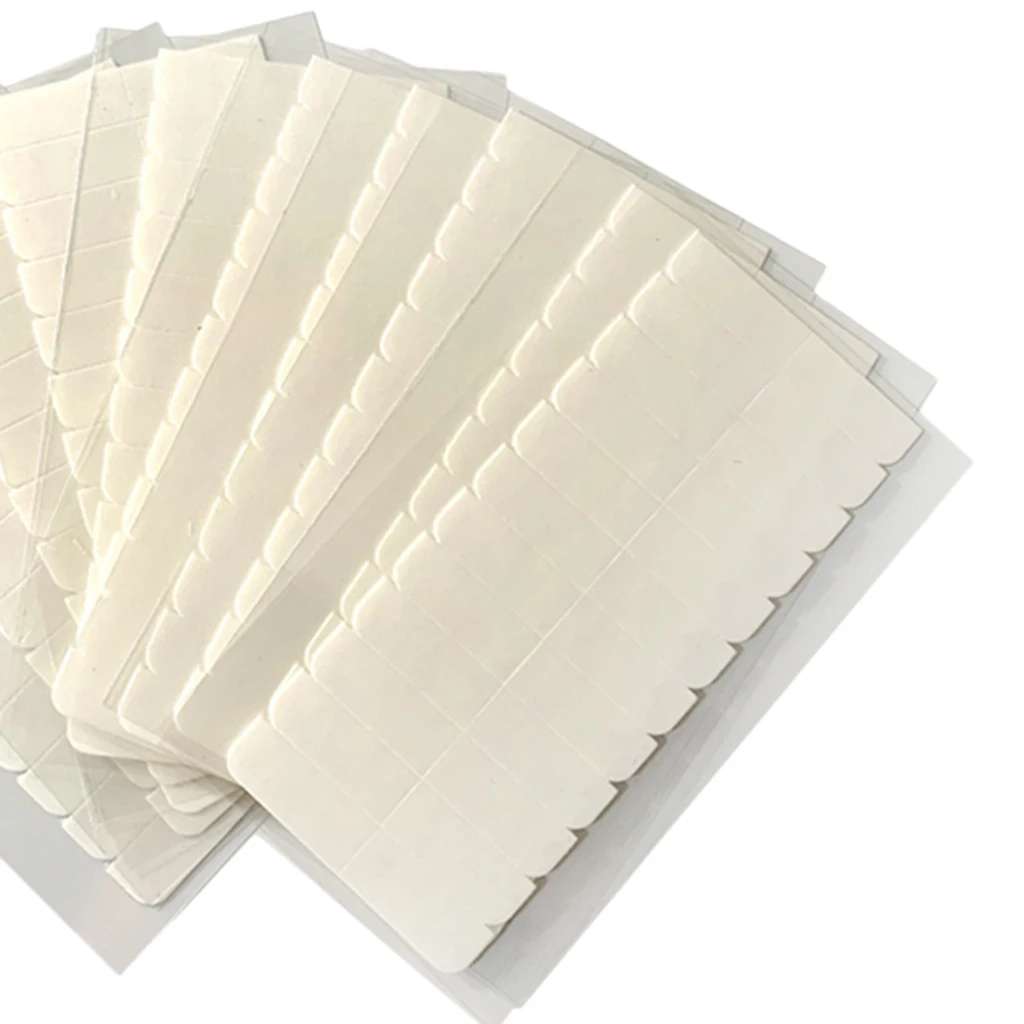 120 Pieces Pre-Cut Hair Extension Adhesive Tape Tabs Double Sided Extension Tapes for Replacement