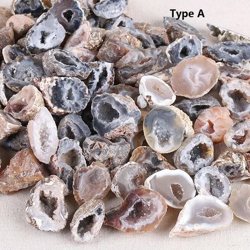 

1PC Natural Agate Geode Slice Drusy Druse Quartz Crystal Cluster Minerals Reiki Healing Crystal Decoration Wealth Agate Slice