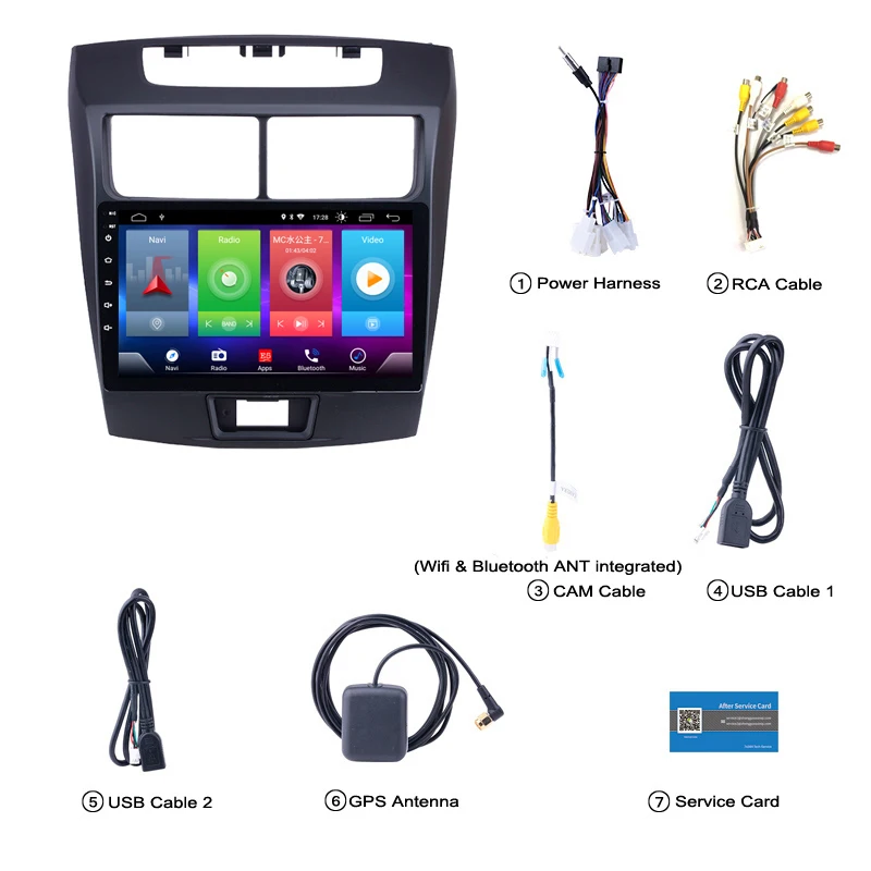 Полный сенсорный автомобильный Android 8,1 радио плеер для Toyota Avanza 2010- автомобильный gps навигация Видео Мультимедиа Встроенный Bluetooth
